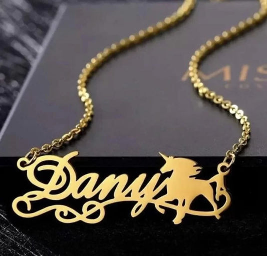 Unicorn Name Necklace
